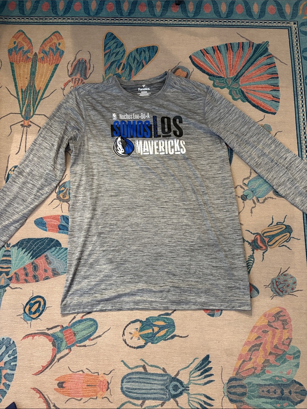 Fanatics Gray Dallas Mavericks 'Somos Los Mavericks' Long Sleeve Shirt